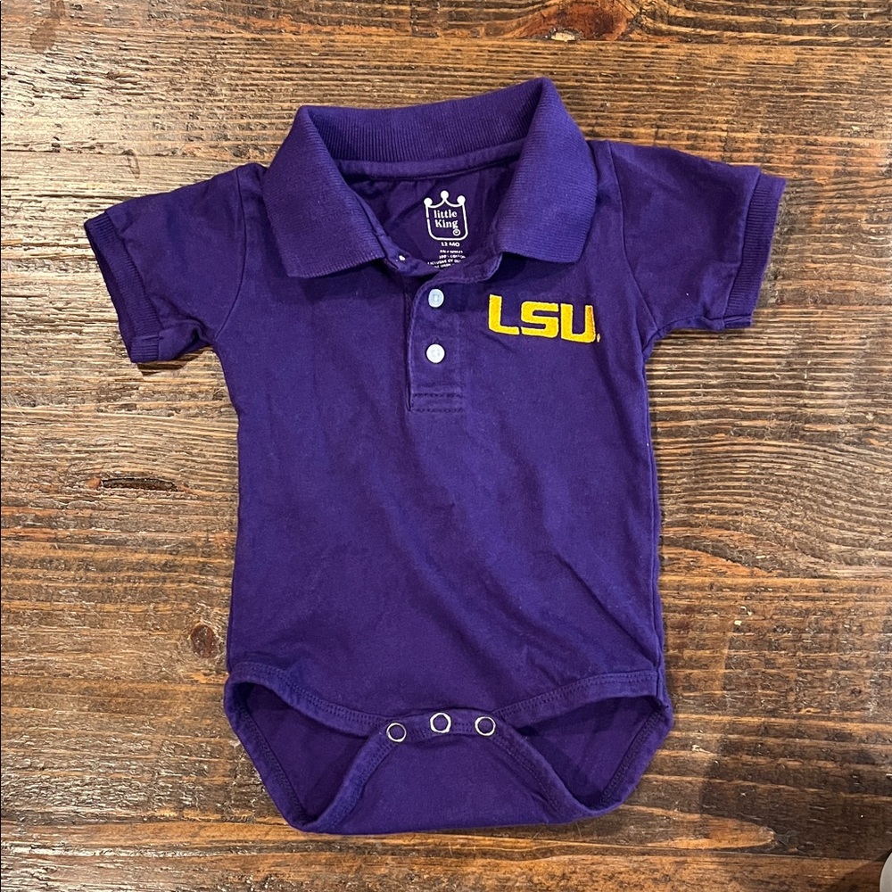 Kids Purple LSU Bodysuit
